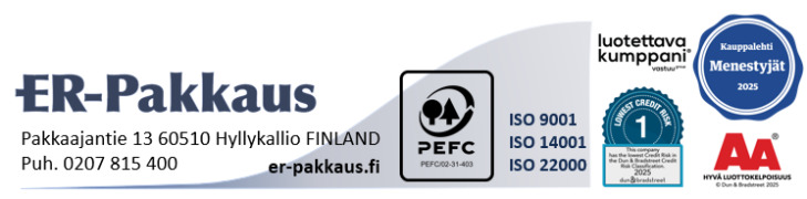 ER-Pakkaus, suomen vahvimmat, kestomenestyjä, luotettava kumppani, AA ER-Pakkaus, suomen vahvimmat, kestomenestyjä, luotettava kumppani, AA
